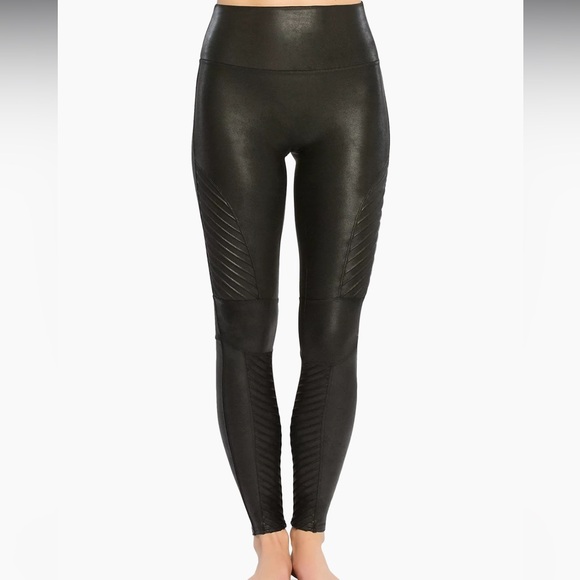 SPANX Pants - Spanx- Moto Faux Leather Leggings size M